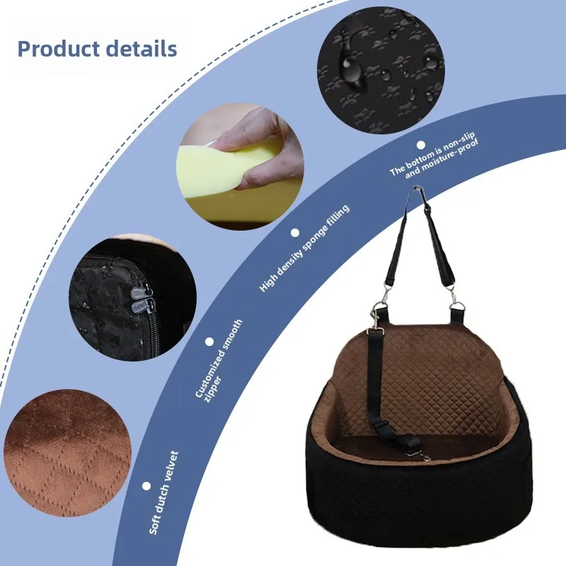 Waterproof Pet Booster Car Seat - Image 4