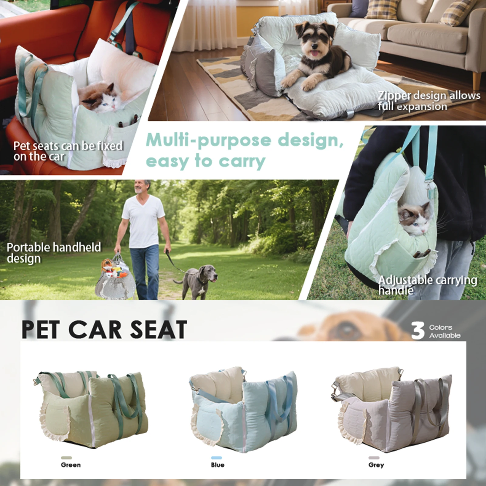 Washable Cooling Pet Travel Carrier - Image 3